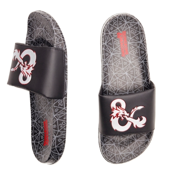 Dungeons and Dragons Other - Dungeons and Dragons Men's Sports Slide Sandals  Size 12   NWT   Black Graphics